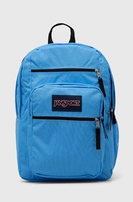 Jansport plecak kolor niebieski duży gładki