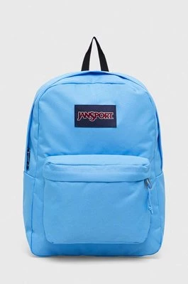 Jansport plecak kolor niebieski duży gładki
