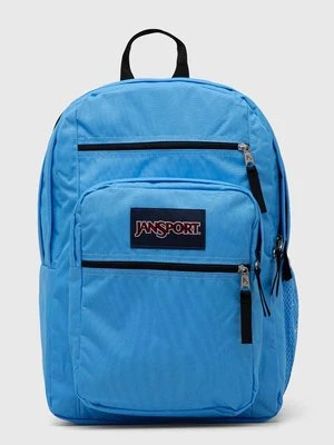 Jansport plecak kolor niebieski duży gładki