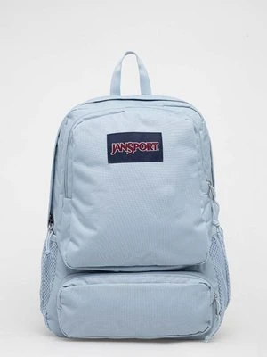 Jansport plecak kolor niebieski duży gładki