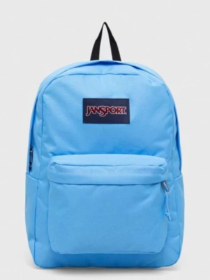 Jansport plecak kolor niebieski duży gładki