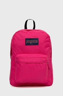 Jansport plecak kolor różowy duży z aplikacją