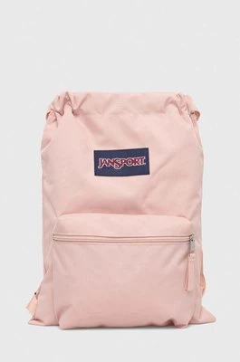 Jansport plecak kolor różowy z aplikacją