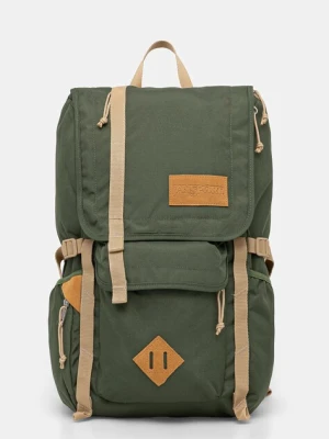 Jansport plecak kolor zielony duży gładki EK0A5BI62T3