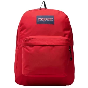 JanSport Superbreak Backpack EK0A5BAGN58, Unisex, Czerwone, plecaki, poliester, rozmiar: One size