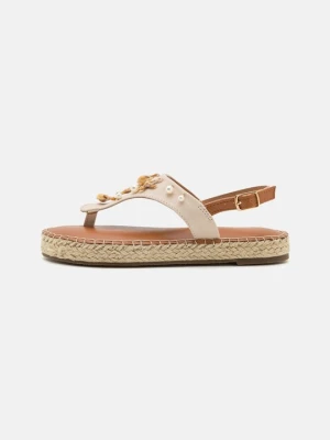 Sandały o fasonie japonek Anna Field By Zalando mleczny