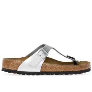 Japonki Birkenstock Gizeh 43851 - srebrne