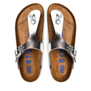 Japonki Birkenstock Gizeh Bs 1003675 Srebrny