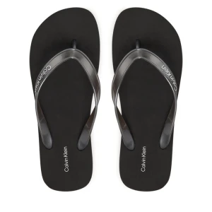 Japonki Calvin Klein Flatform Flip Flop Met Tpu HW0HW03120 Czarny