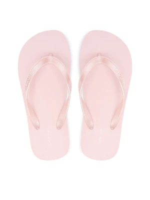 Japonki Calvin Klein Flip Flop Tpu Metallic HW0HW02956 Różowy jasny