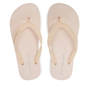 Japonki Calvin Klein Jeans Beach Sandal Flatform Logo YW0YW01092 Różowy