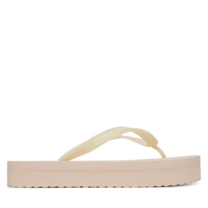 Japonki Calvin Klein Jeans Beach Sandal Flatform Tpu YW0YW01830 Beżowy