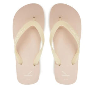 Japonki Calvin Klein Jeans Beach Sandal Flatform Tpu YW0YW01830 Beżowy