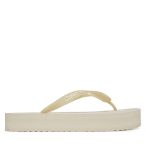 Japonki Calvin Klein Jeans Beach Sandal Flatform Tpu YW0YW01830 Écru