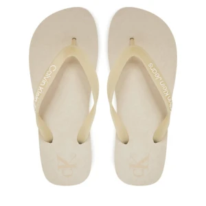 Japonki Calvin Klein Jeans Beach Sandal Flatform Tpu YW0YW01830 Écru