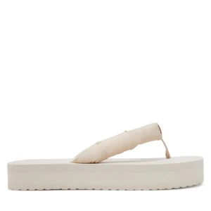 Japonki Calvin Klein Jeans Beach Sandal Flatform Ttxr Satin YW0YW01723 Beżowy