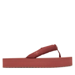 Japonki Calvin Klein Jeans Beach Sandal Flatform Ttxr Satin YW0YW01723 Brązowy