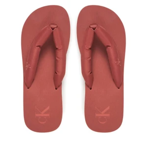 Japonki Calvin Klein Jeans Beach Sandal Flatform Ttxr Satin YW0YW01723 Brązowy