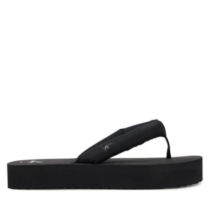 Japonki Calvin Klein Jeans Beach Sandal Flatform Ttxr Satin YW0YW01723 Czarny