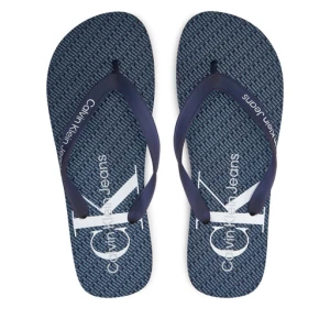 Japonki Calvin Klein Jeans Beach Sandal Glossy YM0YM00952 Granatowy