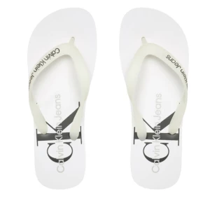 Japonki Calvin Klein Jeans Beach Sandal Monogram Tpu YM0YM00838 Biały