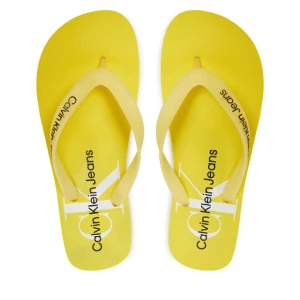 Japonki Calvin Klein Jeans Beach Sandal Monogram Tpu YM0YM00838 Żółty