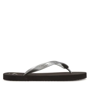 Japonki Calvin Klein Jeans Beach Sandal Monologo Tpu YW0YW01719 Srebrny