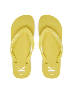 Japonki Calvin Klein Jeans Beach Sandal Transparent Tpu YW0YW01829 Żółty