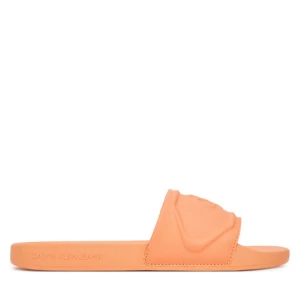 Japonki Calvin Klein Jeans Slide Pu Hf Mg YW0YW01879 Pomarańczowy