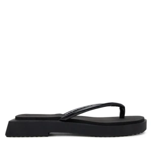 Japonki Calvin Klein Jeans Sq Low Wedge Sandal Stitch YW0YW01716 Czarny