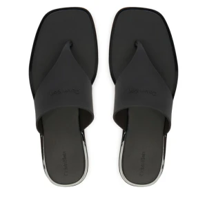 Japonki Calvin Klein Jelly Sandal Thong Mat Tran Tpu HW0HW02964 Czarny