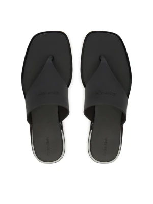 Japonki Calvin Klein Jelly Sandal Thong Mat Tran Tpu HW0HW02964 Czarny
