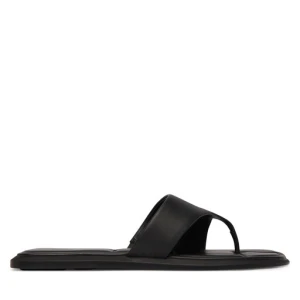 Japonki Calvin Klein Leather Toe Post Sandals HW0HW02866 Czarny
