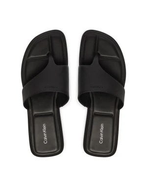 Japonki Calvin Klein Leather Toe Post Sandals HW0HW02866 Czarny