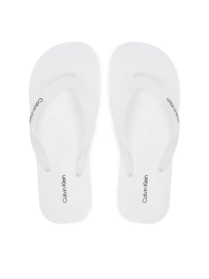 Japonki Calvin Klein Logo Strap HM0HM02105 Biały