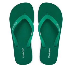 Japonki Calvin Klein Logo Strap HM0HM02105 Zielony