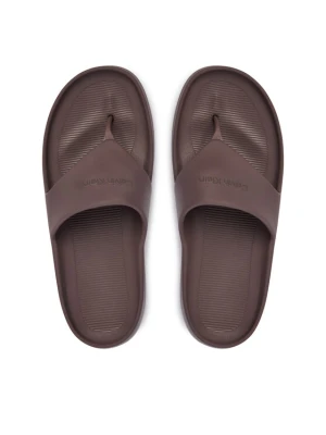 Japonki Calvin Klein One Piece Eva Flip Flop Thong HW0HW02957 Brązowy