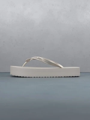 Japonki Calvin Klein srebrny