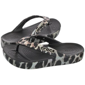 Japonki Classic Platform Animal Remix Flip W Black/Leopard 207845-0CU (CR235-a) Crocs