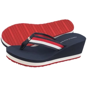 Japonki Corporate Wedge Beach Sandal Red/White/Blue FW0FW07987 0G0 (TH1080-a) Tommy Hilfiger