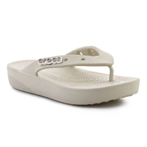 Japonki Crocs Classic Platform Flip 207714-2Y2 beżowy