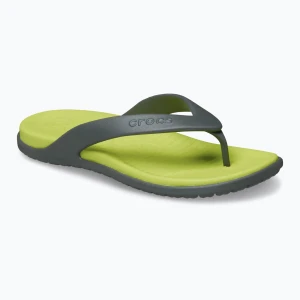 Japonki Crocs Coast Flip slate grey/citrus