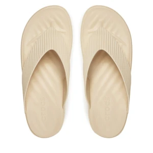 Japonki Crocs Getaway Groove Platform Flip 210700 Beżowy