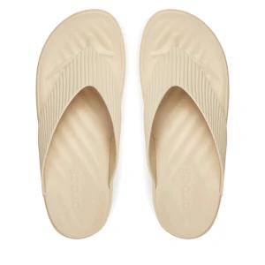 Japonki Crocs Getaway Groove Platform Flip 210700 Beżowy