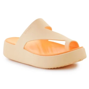 Japonki Crocs Getaway Platform Toe Loop 210834-78Z pomarańczowe