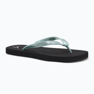 Japonki damskie Calvin Klein YW0YW01719 Beach Sandal Monologo Tpu black / cloud blue