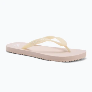 Japonki damskie Calvin Klein YW0YW01829 Beach Sandal Transparent Tpu whisper pink / bright white Beżowy