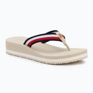 Japonki damskie Tommy Hilfiger Corp Mid Wedge Beach Sandal muslin