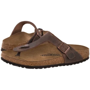Japonki Gizeh BS Habana Leather Oiled 0743833 (BK412-a) Birkenstock