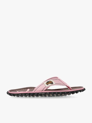 Japonki Gumbies Islander Canvas Flip-Flops - grey turtle